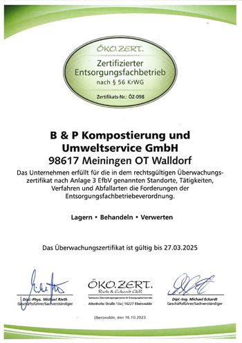 Entsorgungsfachbetrieb
